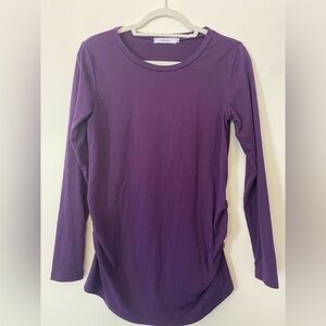 Miss Dee Purple Maternity Shirt